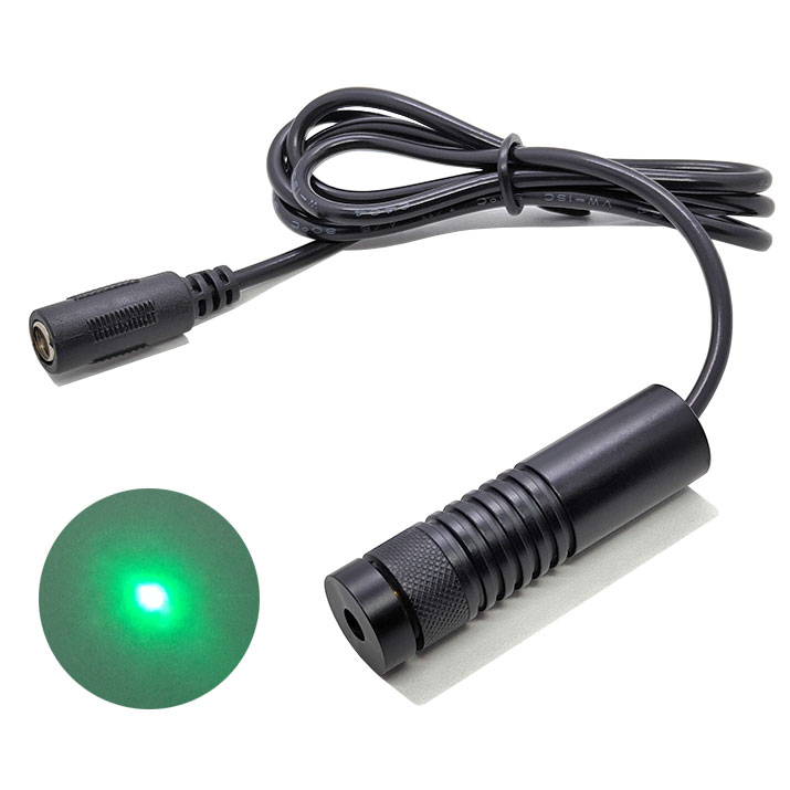 520nm 50mW~100mW Focus Adjustable Green Laser Module Dot Laser Positioning Φ16X60mm